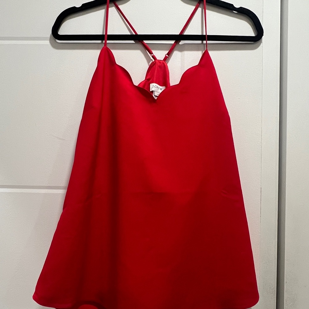 J. Crew Vibrant Red Camisole Top
